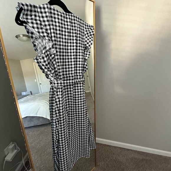 NAKD Black White Midi Cotton Dress - Picture 6 of 8